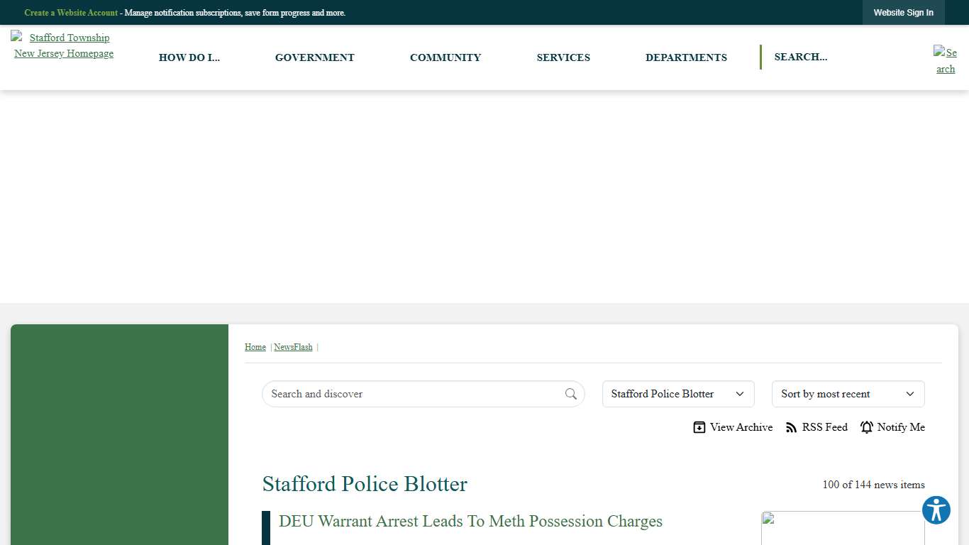 News Flash • Stafford Township, NJ