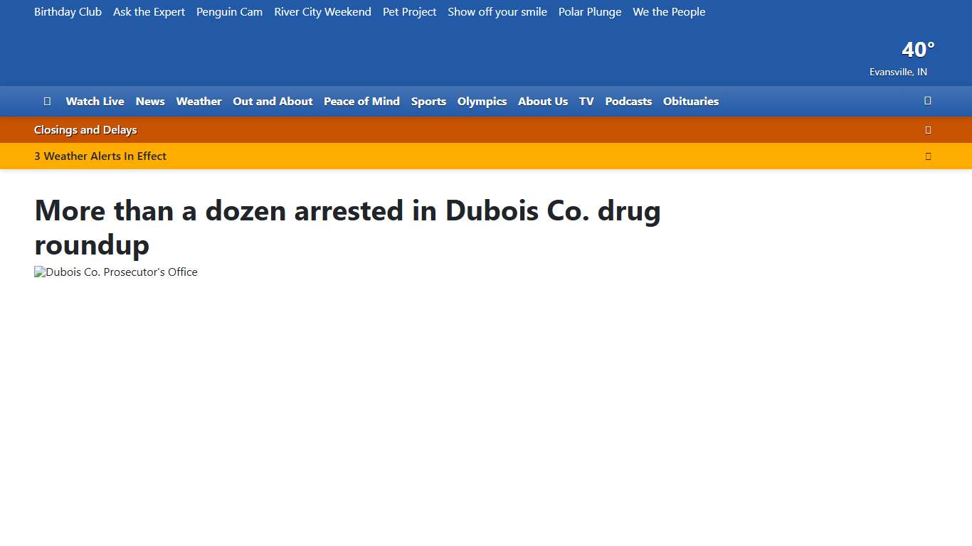 More than a dozen arrested in Dubois Co. drug roundup